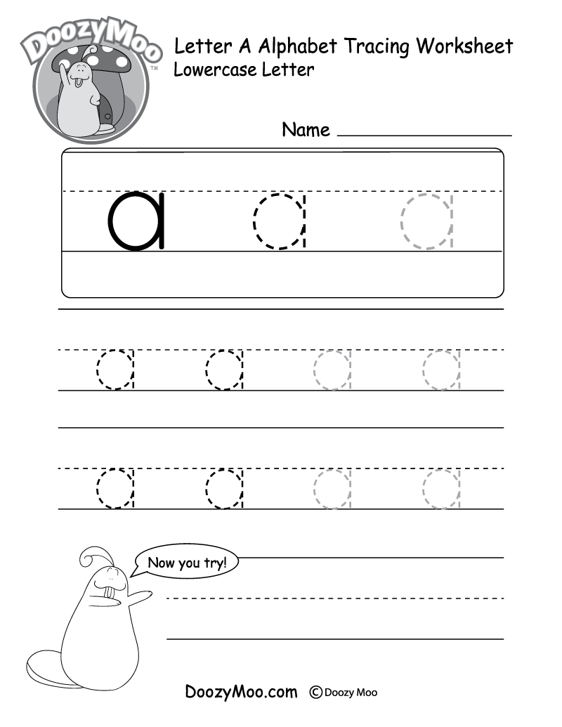 alphabet tracing sheets