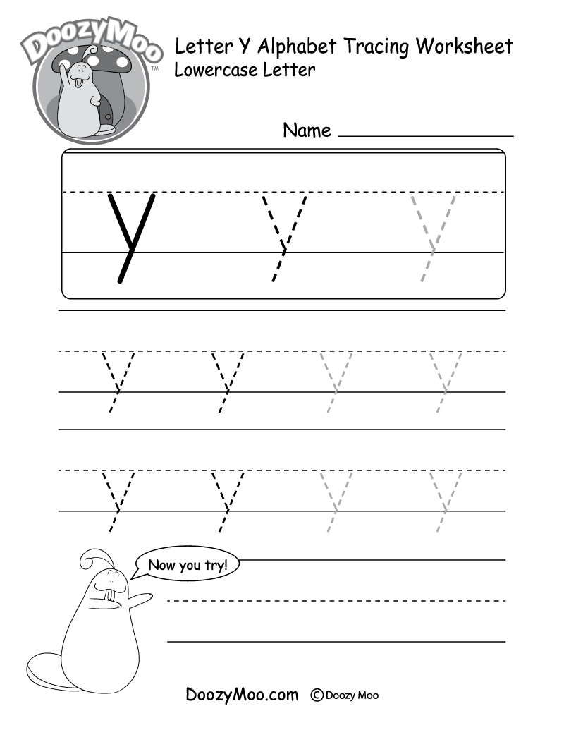 lowercase letter tracing
