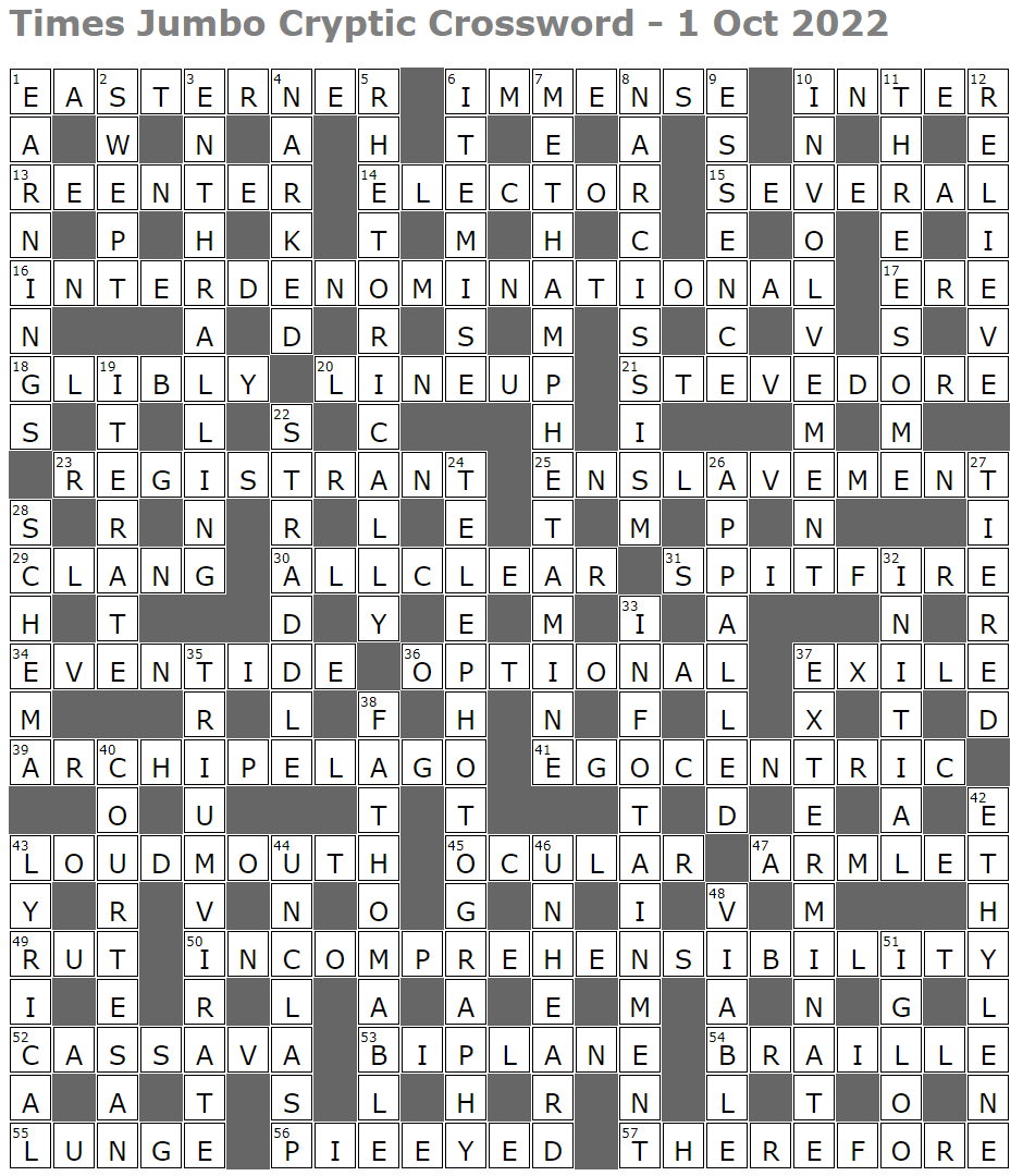 Lucian Poll s Web Ramblings Page 14 Mind twisting Horror Is It I Have Just The Thing Also Crosswords 