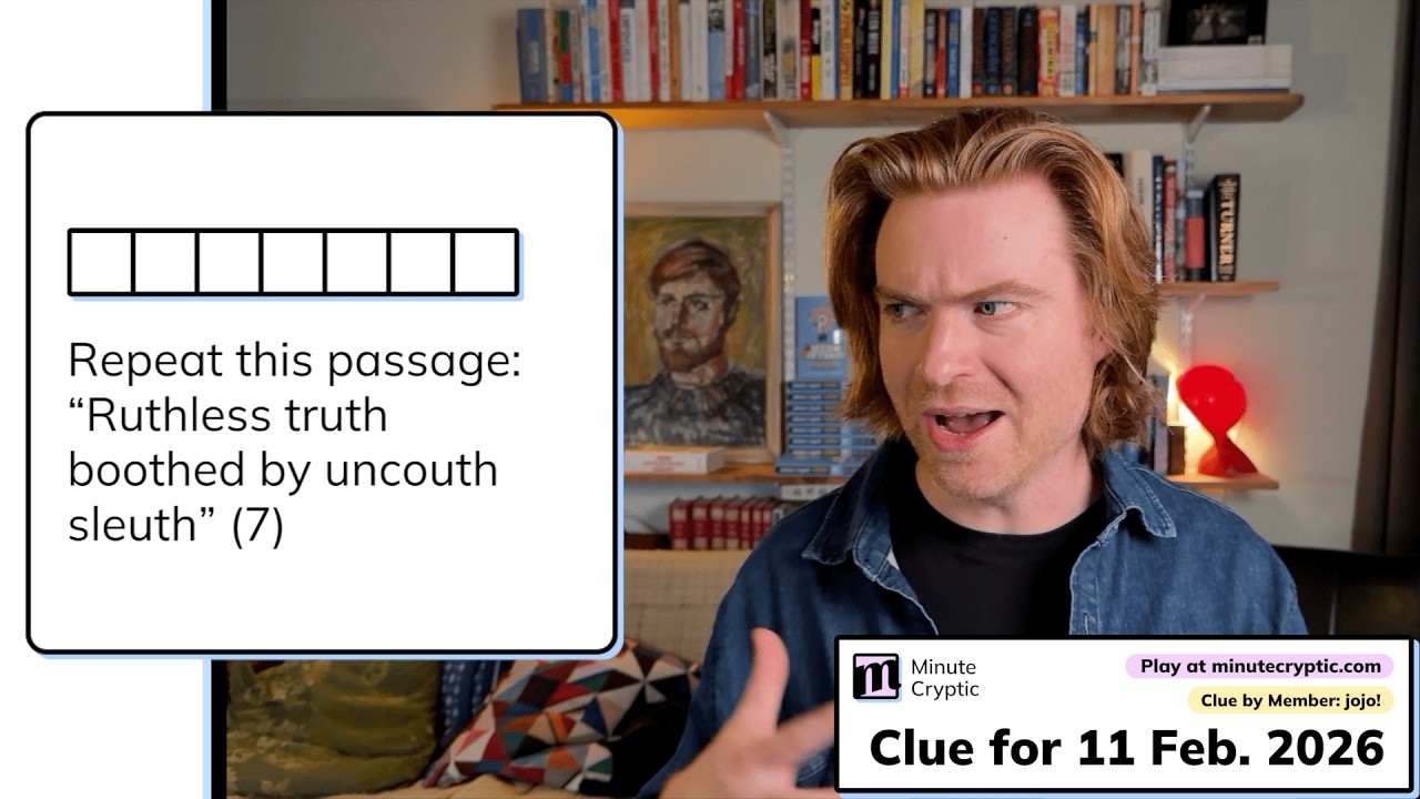 Minute Cryptic Clue 596 Repeat This Passage Ruthless Truth Boothed By Uncouth Sleuth 7 YouTube Minute Cryptic Clue 596 Repeat This Passage Ruthless Truth Boothed By Uncouth Sleuth 7 YouTube