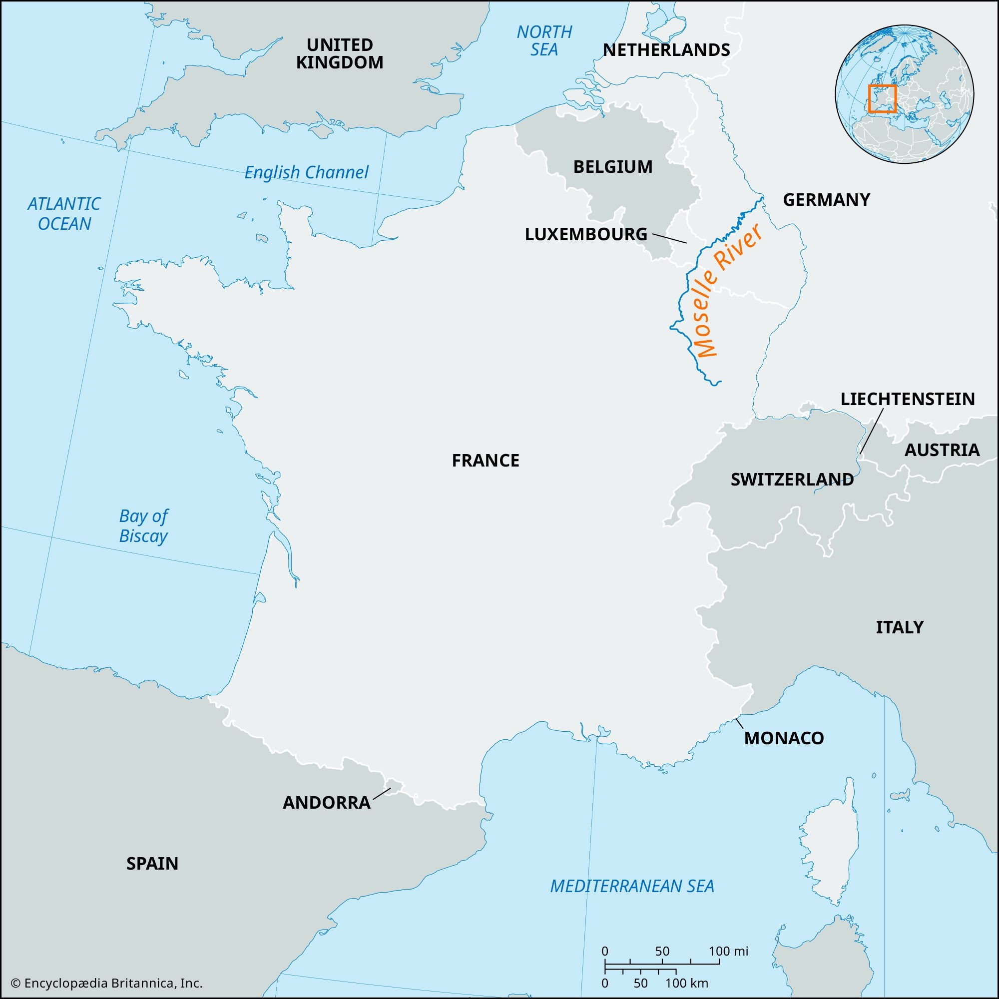 Moselle River Germany Map Facts Britannica