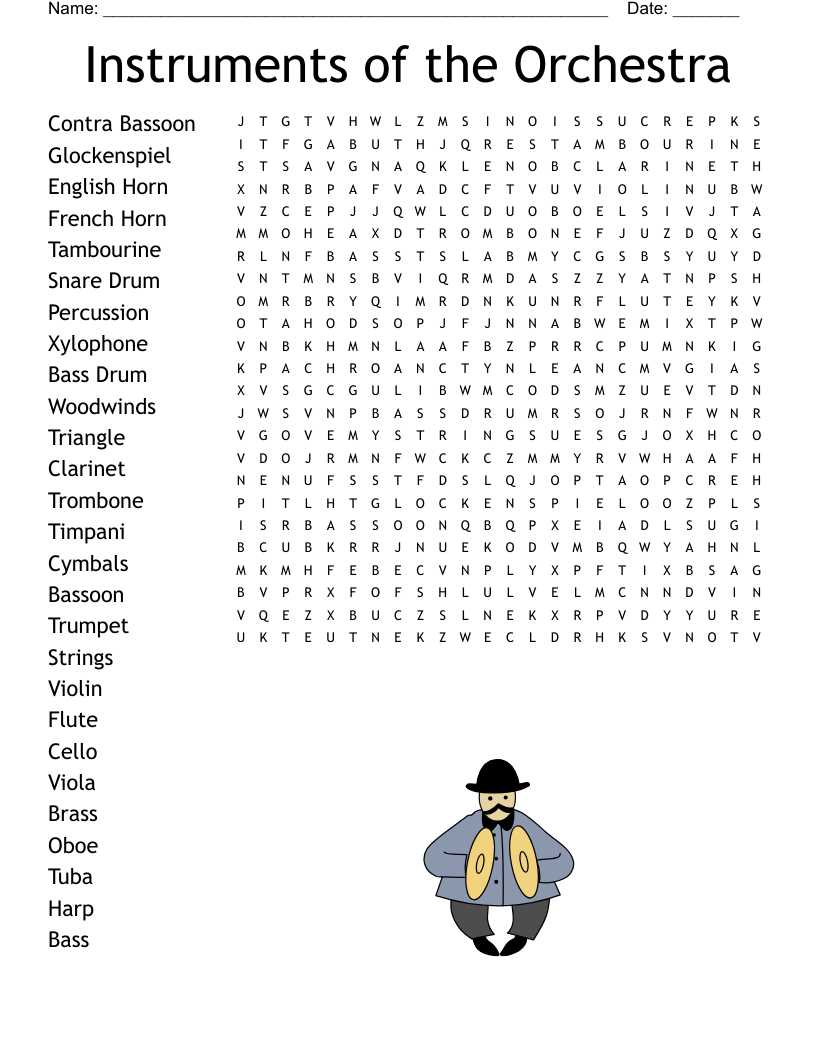 Orchestral String Instruments Crossword WordMint Orchestral String Instruments Crossword WordMint