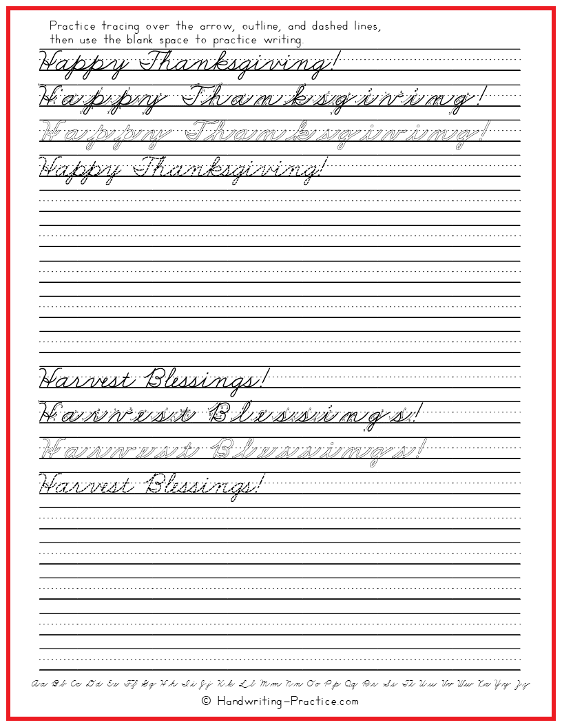cursive worksheets free
