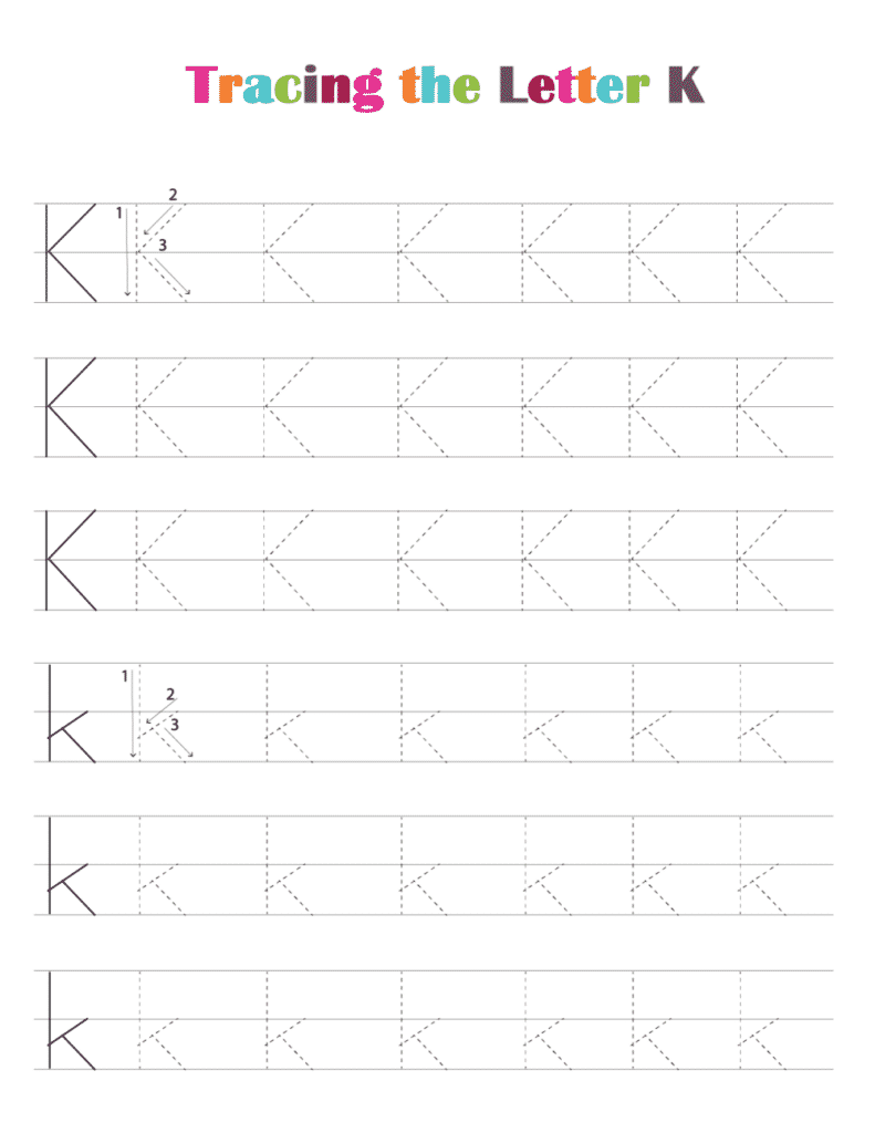 Printable Free Letter Tracing Worksheets PDF Downloads 