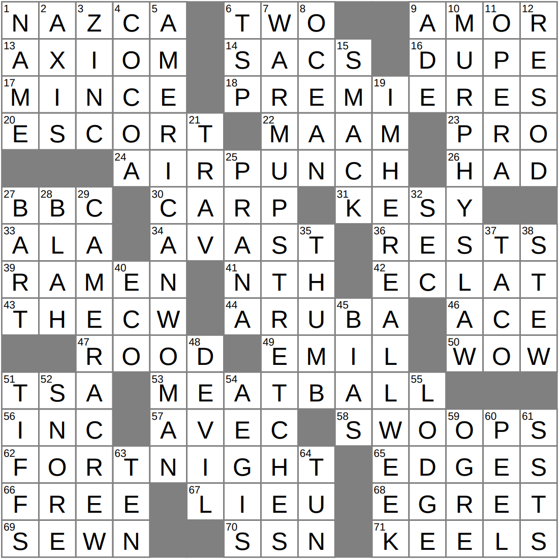 Protection Crossword Clue Archives LAXCrossword Protection Crossword Clue Archives LAXCrossword