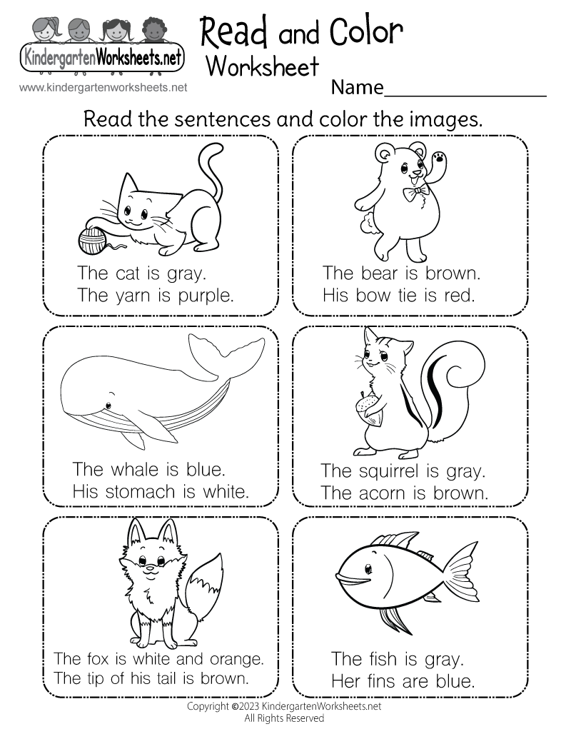 Read And Color Worksheet Free Printable Digital PDF Read And Color Worksheet Free Printable Digital PDF