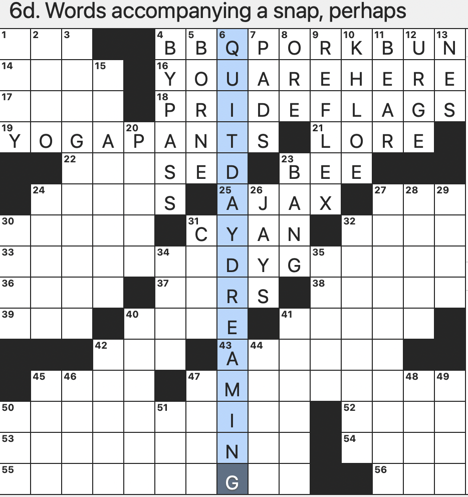 Rex Parker Does The NYT Crossword Puzzle Apple Co founder Steve Familiarly SAT 6 24 23 Stronger Than Grease Sloganeer Steamed Chinese Snack Also Called Char Siu Bao 2006 Play With