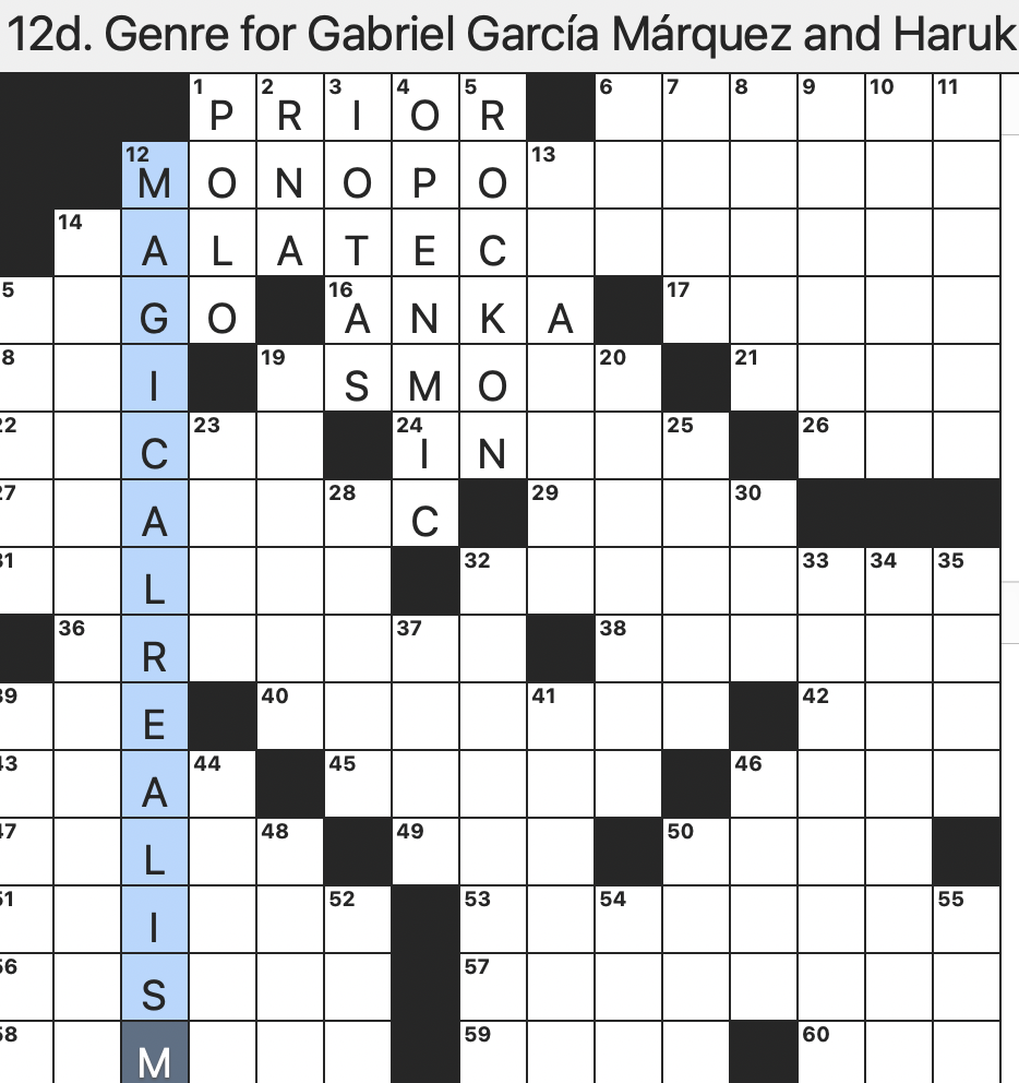 unctuous crossword clue