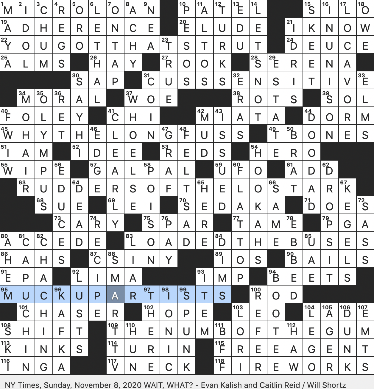 Rex Parker Does The NYT Crossword Puzzle Italian Automotive Hub SUN 11 8 20 Word Capital Established In 1535 Marauder Of Old Farm to table Consumer Starting Piece On A1 Or H8 Say