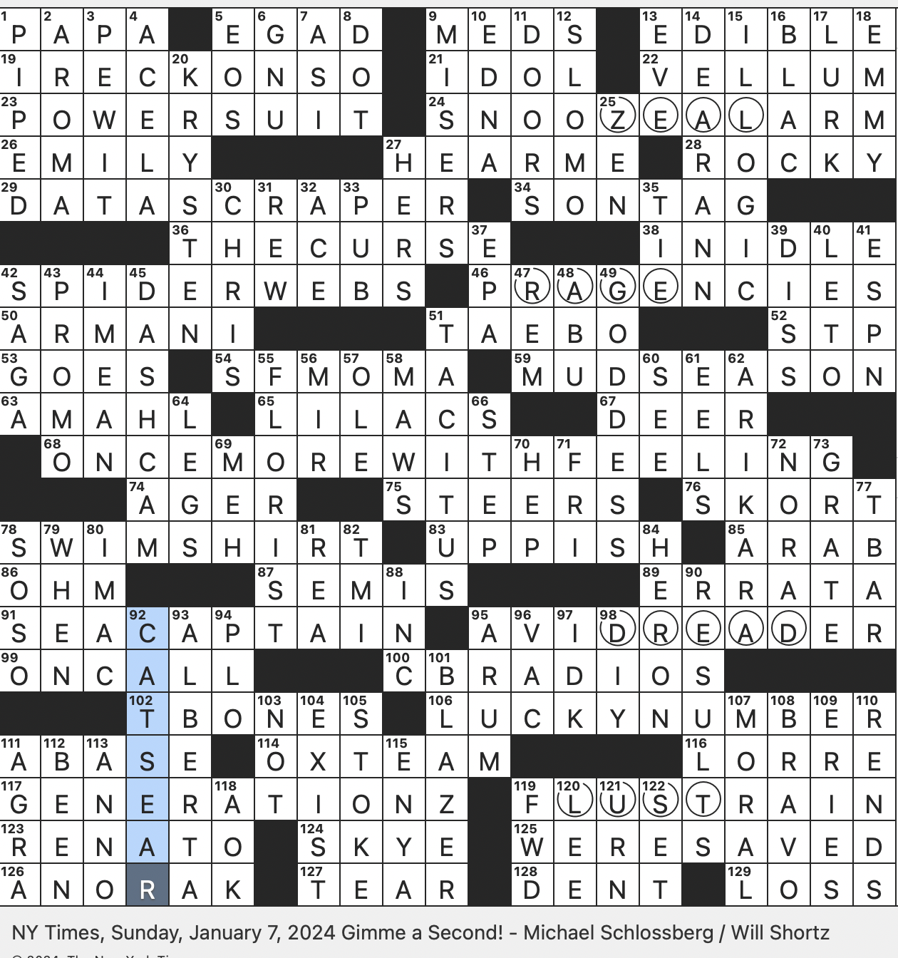 dawn goddess crossword clue