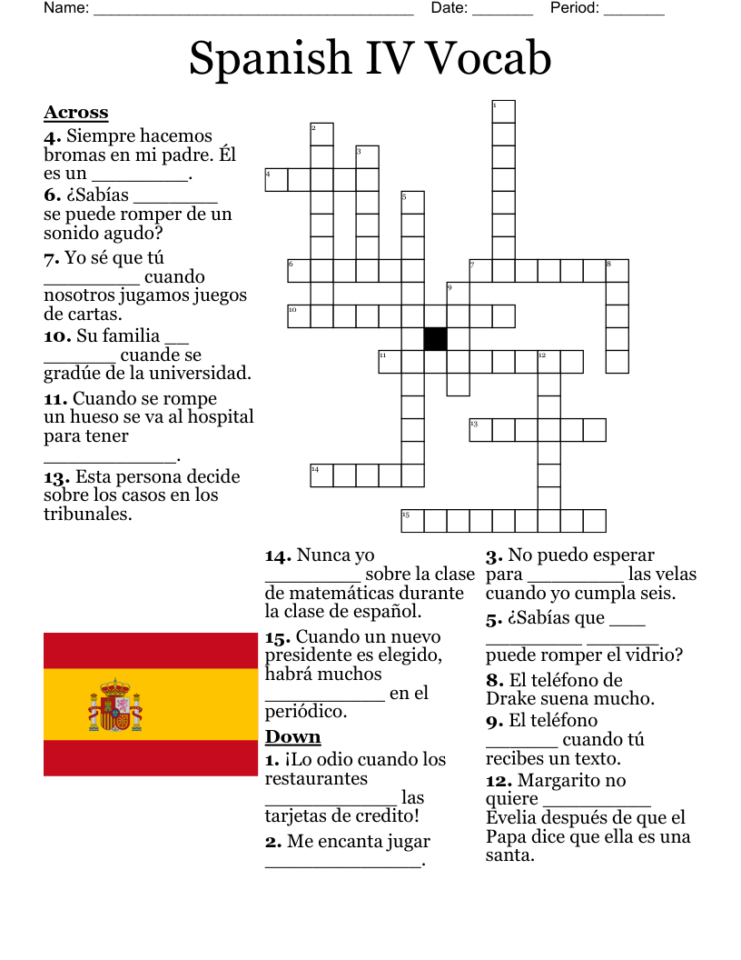 spanish for that crossword clue