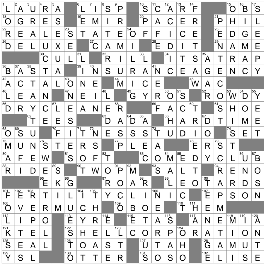 Sword Side Crossword Clue Archives LAXCrossword Sword Side Crossword Clue Archives LAXCrossword