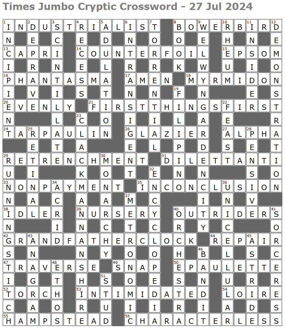 Times Jumbo Crossword Page 3 Lucian Poll s Web Ramblings