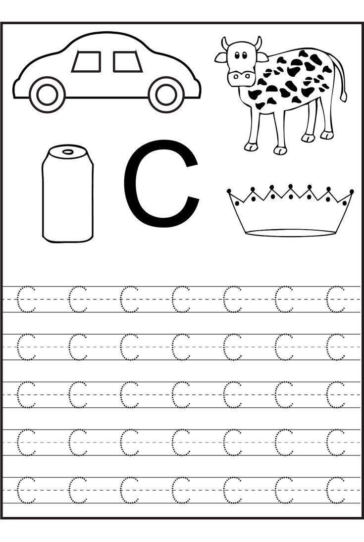 Trace The Letter C Worksheets Activity Shelter
