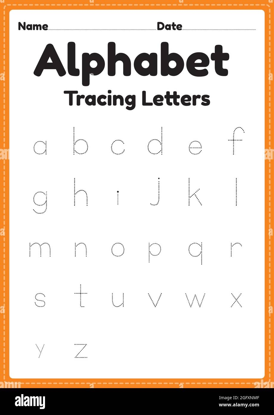 alphabet letters trace