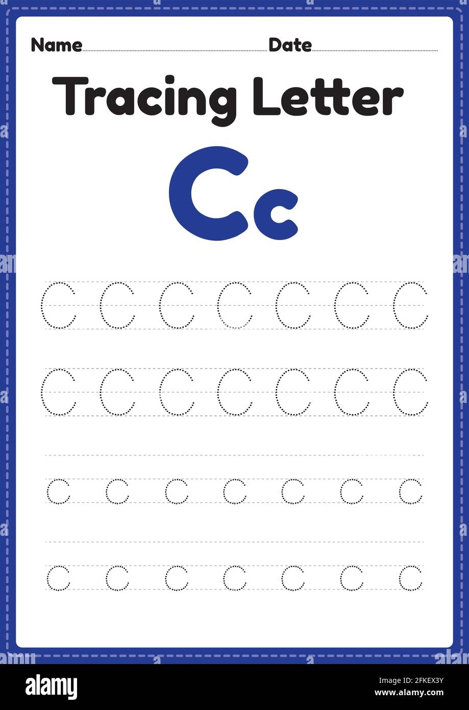 tracing the letter c