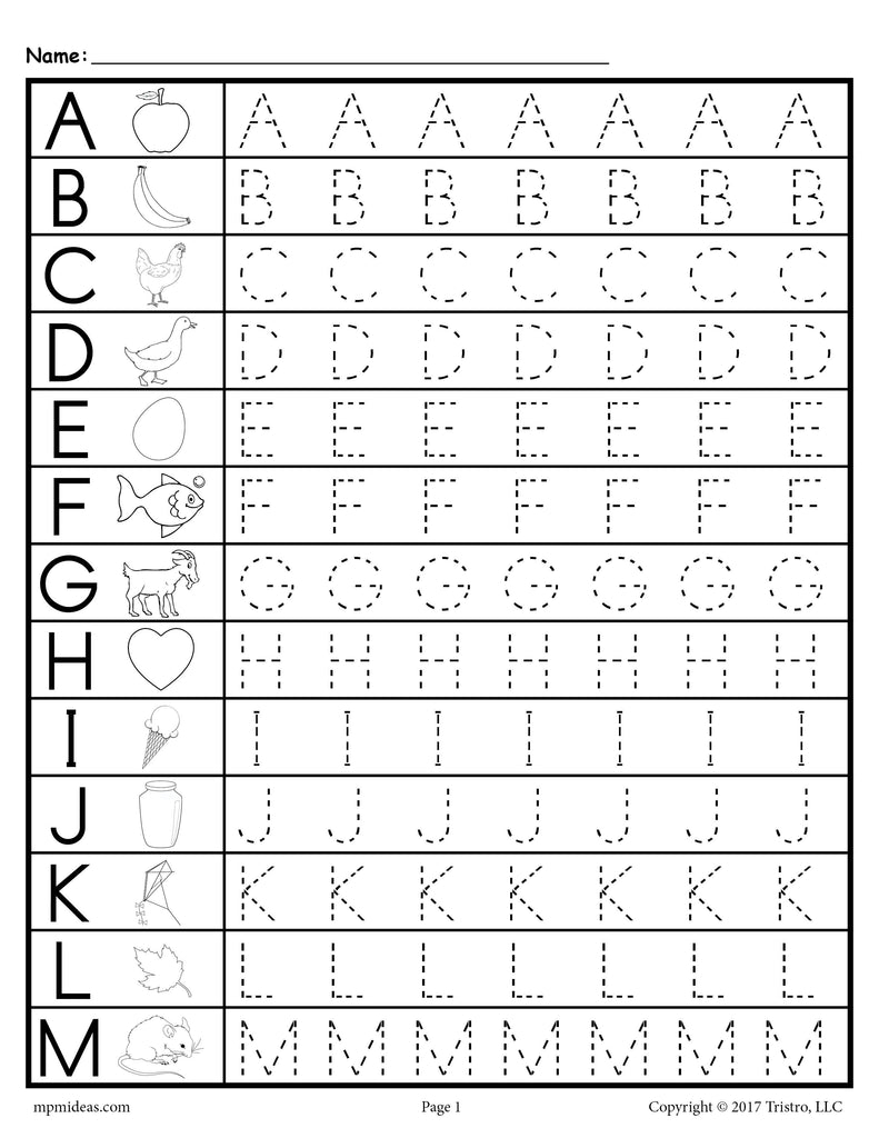 Uppercase Alphabet Letter Tracing Worksheets Worksheets Library