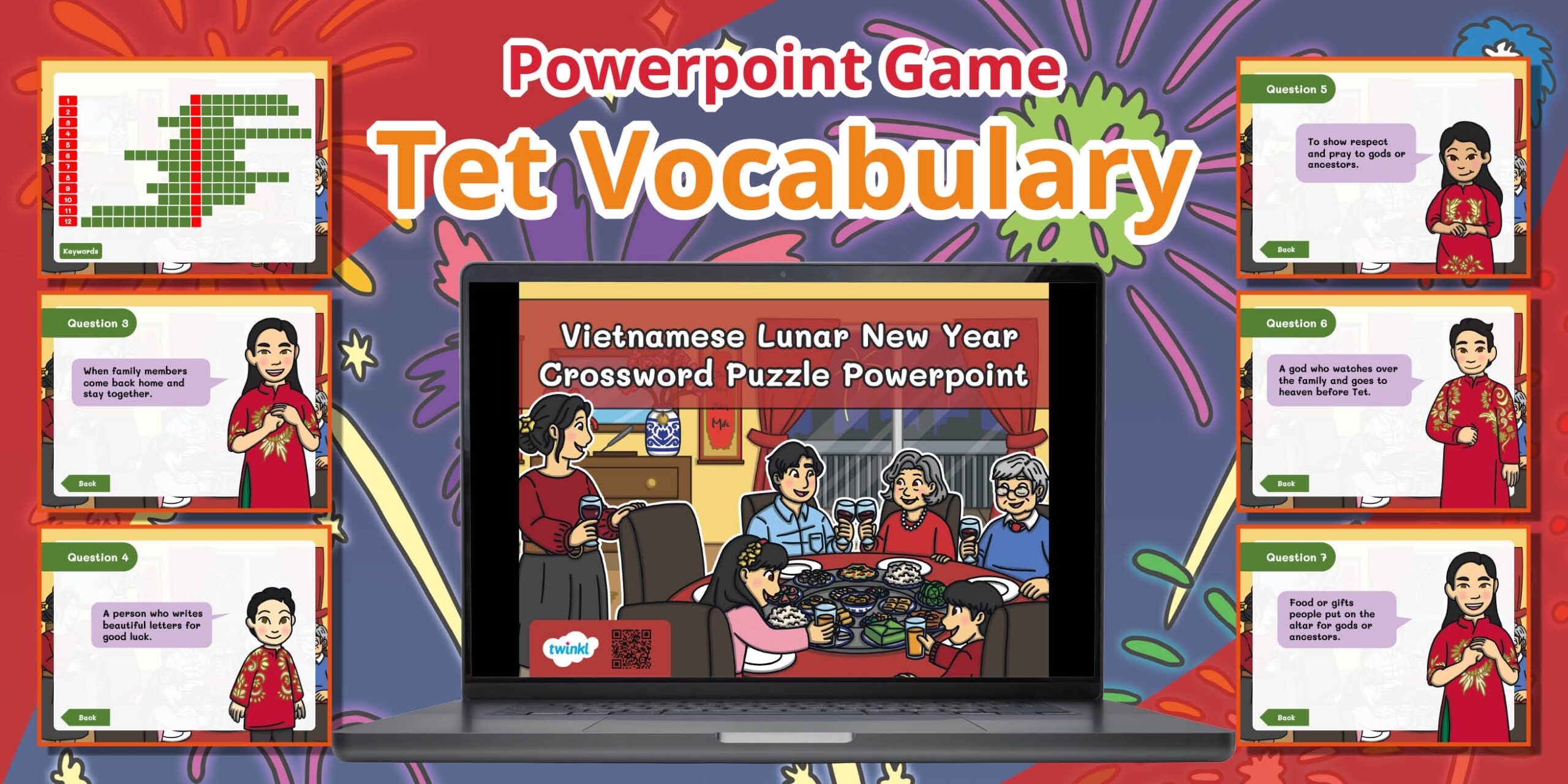 Vietnamese Lunar New Year Crossword Puzzle Powerpoint Vietnamese Lunar New Year Crossword Puzzle Powerpoint