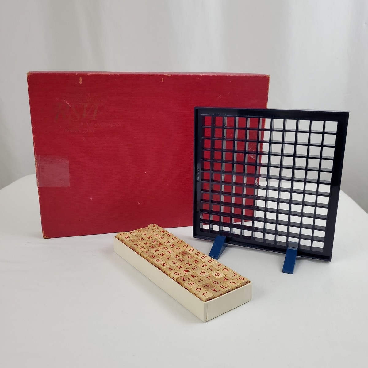 Vintage Classic Scrabble Brand RSVP 3 D Crossword Game 1966 EBay